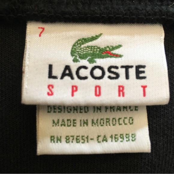 Lacoste Sport Mens Track Full ZIP Jacket Sz 7 - Picture 6 of 10